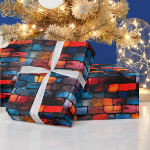 Papier Cadeau Brick Wall Art