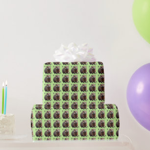 Papier Cadeau Brickwork Burrow : Une toile verte de Wombat,
