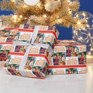 Papier Cadeau Brides Besties Mariage photo moderne Bridesmaid