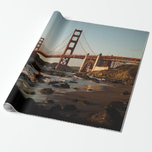 PAPIER CADEAU BRIDGE GOLDEN GATE, SAN FRANCISCO EN JOURNÉE