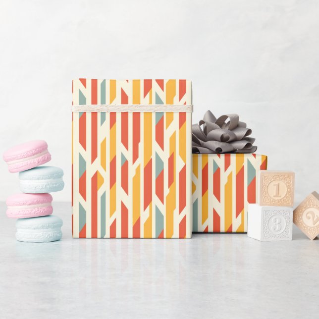 Papier Cadeau Bright and Bold Stried (Baby Shower)