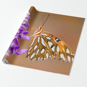 Papier Cadeau Bright Orange Gulf Fritillary Butterfly