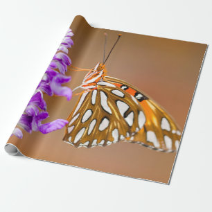 Papier Cadeau Bright Orange Gulf Fritillary Butterfly
