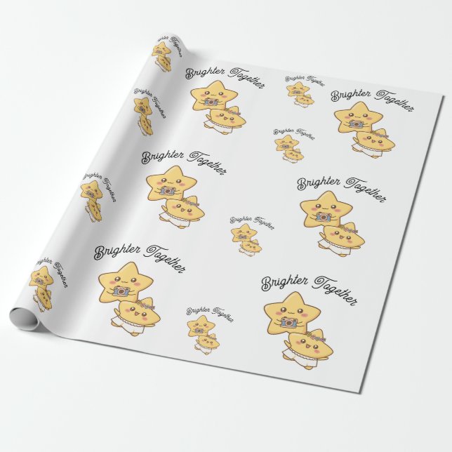Papier Cadeau Brighter Together – Wrapping papper (Déroulé)