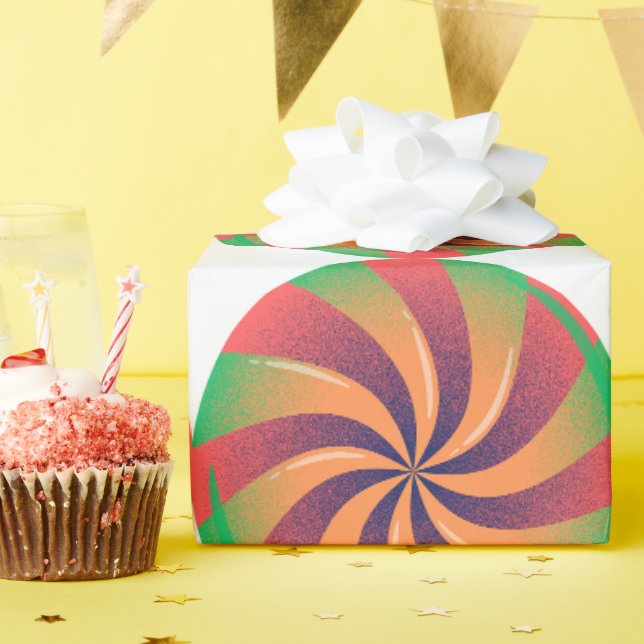 Papier cadeau brillant Pirata One couleur de polic (Fête d'anniversaire)