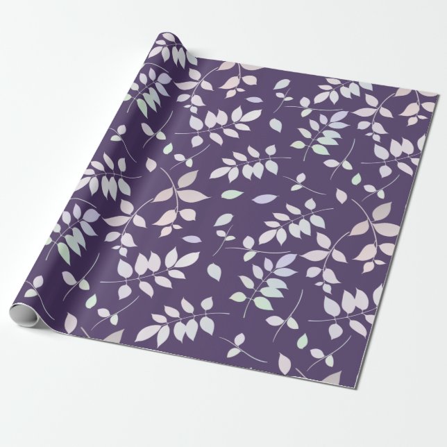 Papier Cadeau Brindilles colorées (Déroulé)