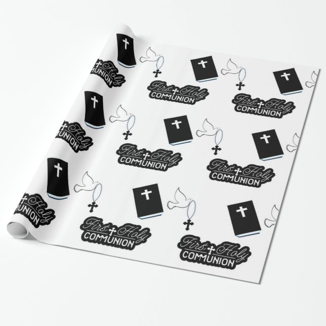 Papier Cadeau Brisation de la Sainte Communion (Déroulé)