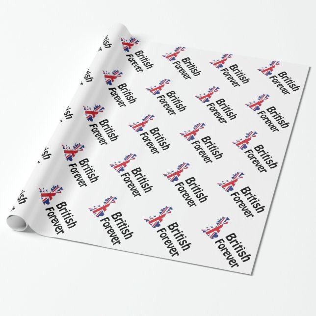 Papier Cadeau British Forever (Déroulé)