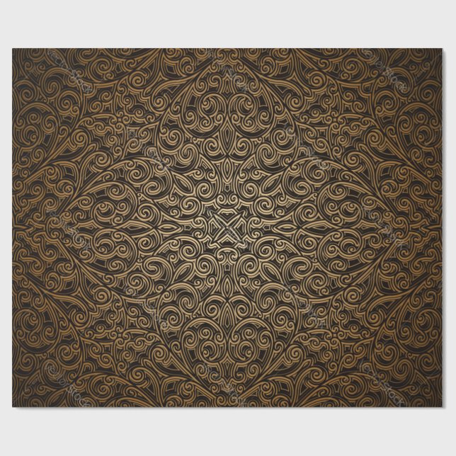 Papier Cadeau Brocade pattern (Plat)