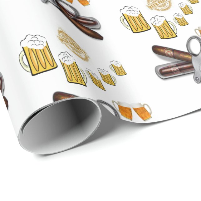 Papier Cadeau Brochure de cadeaux Fête de bière (Coin rond)