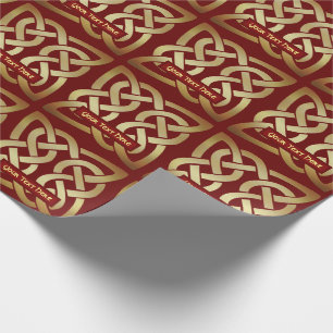 Papier Cadeau Bronze Tone Celtic