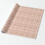 Papier Cadeau Brosse et or Boho moderne Boho Glam géométrique<br><div class="desc">papier d'emballage</div>