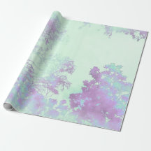 Brouillard de feuilles larges à la lavande