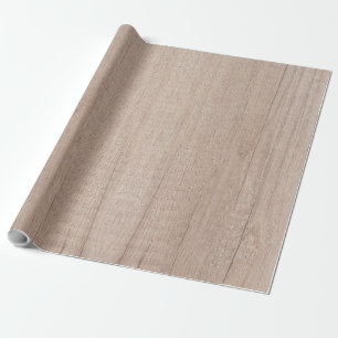 Papier Cadeau Brown bois look classique rustique nostalgique élé