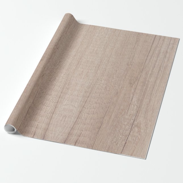 Papier Cadeau Brown bois look classique rustique nostalgique élé (Déroulé)