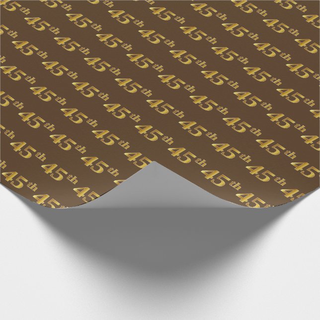 Papier Cadeau Brown, Faux Gold 45e (Quarante-cinquième) (Coin)