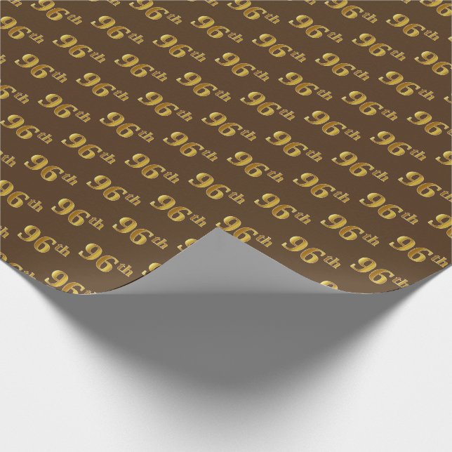 Papier Cadeau Brown, Faux Gold 96e (96e) (Coin)