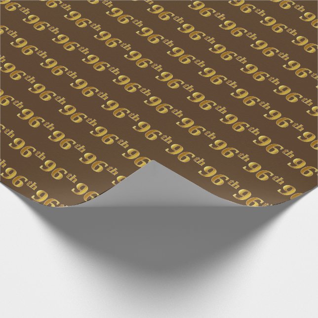 Papier Cadeau Brown, Faux Gold 96e (96e) (Coin)