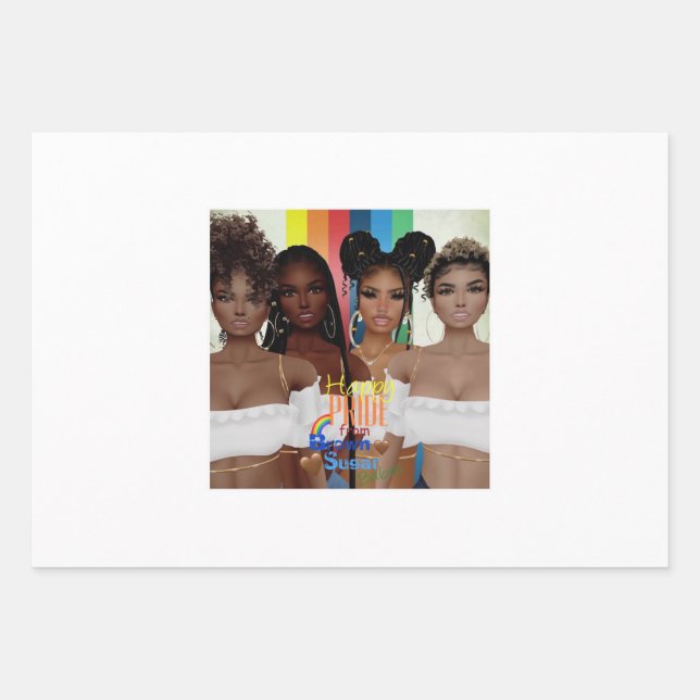 Papier cadeau Brown Sugar Babes Pride 1 (Devant)