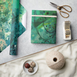 Papier Cadeau Bruit vert Abstrait
