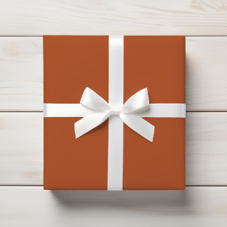 Papier Cadeau Brûlé Orange Rustique Rouille Terre Solide