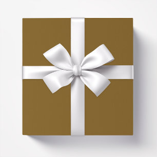 Papier Cadeau Brun olive solide