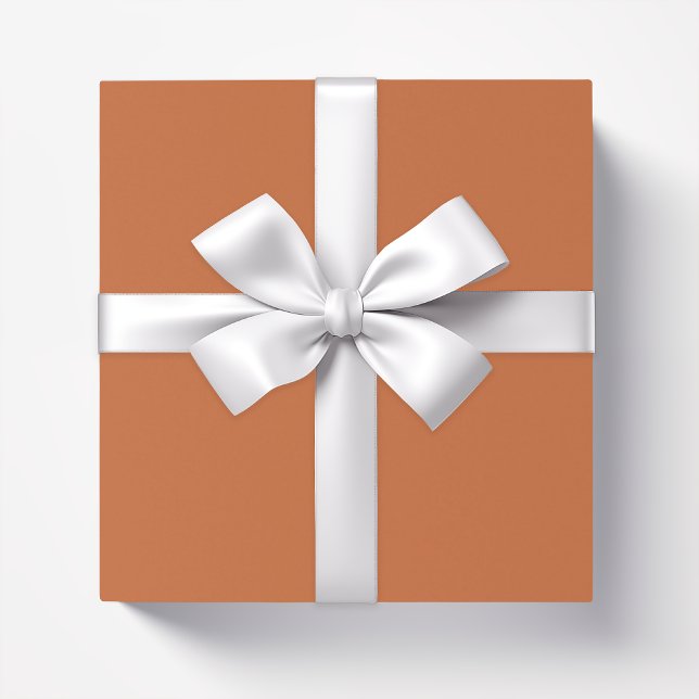 Papier Cadeau Brun solide en bronze (Créateur téléchargé)