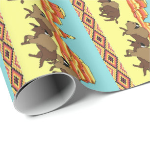Papier Cadeau Buffalo de sud-ouest