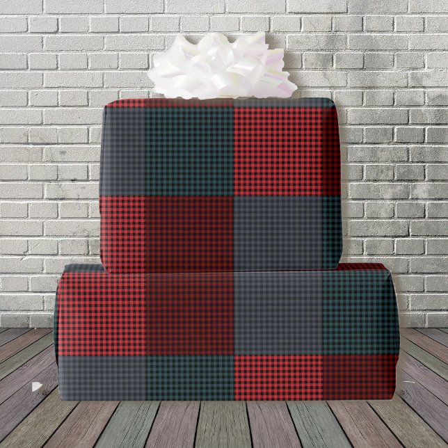 Papier Cadeau Buffalo Plaid Quilt Motif Toutes les occasions Cad (Créateur téléchargé)