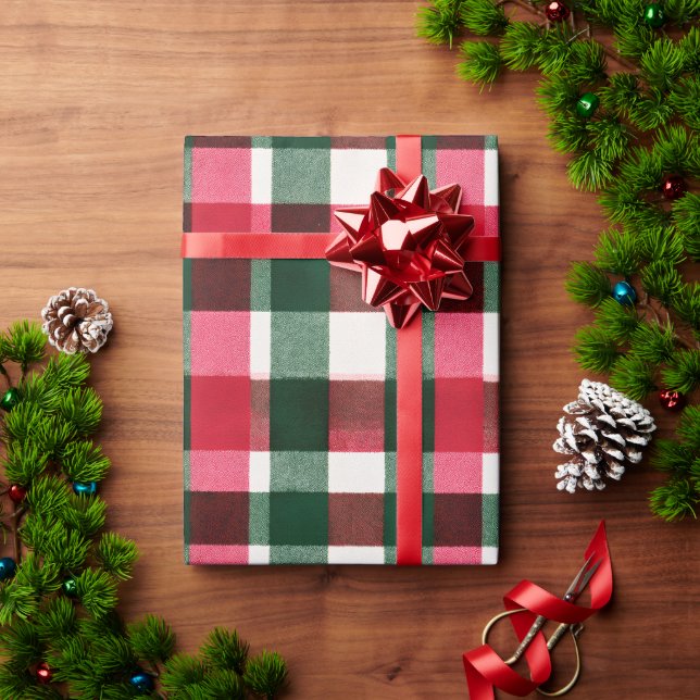 Papier Cadeau Buffle coloré Plaid Noël (Cadeau de vacances)