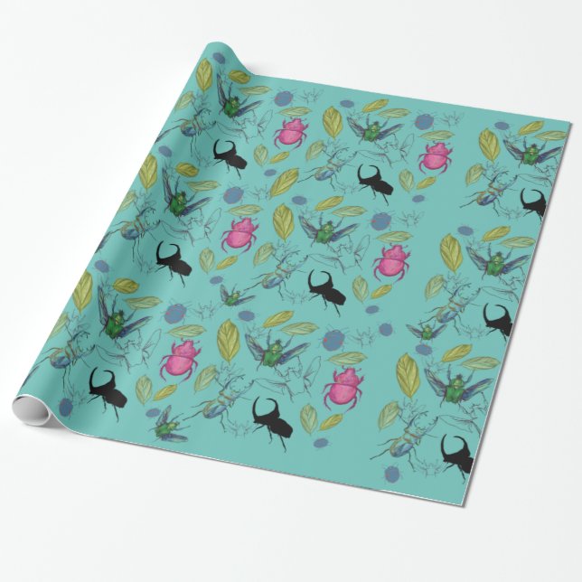 Papier Cadeau Bugs heureux  (Déroulé)