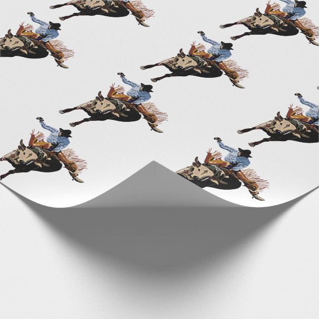 Papier Cadeau Bull Rider (Coin)