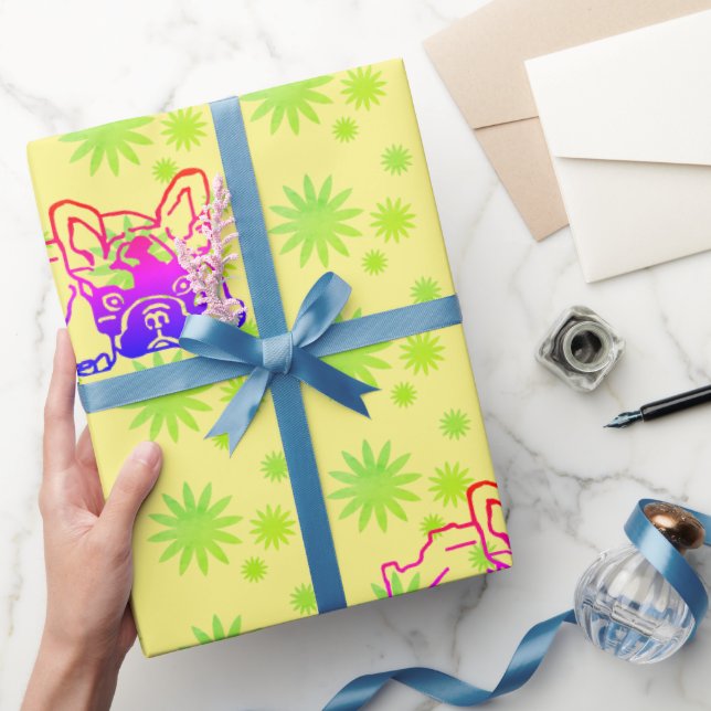 Papier Cadeau Bulldog français (Cadeaux)