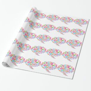 Papier Cadeau Bulle sociale de la parole de communication de