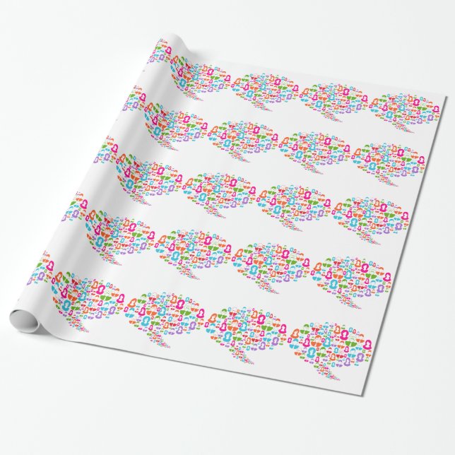 Papier Cadeau Bulle sociale de la parole de communication de (Déroulé)