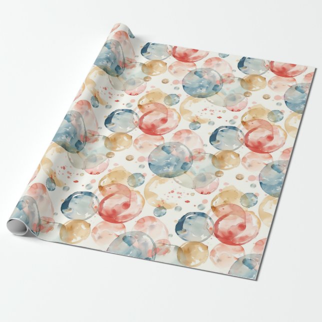 Papier Cadeau Bulles amusantes (Déroulé)