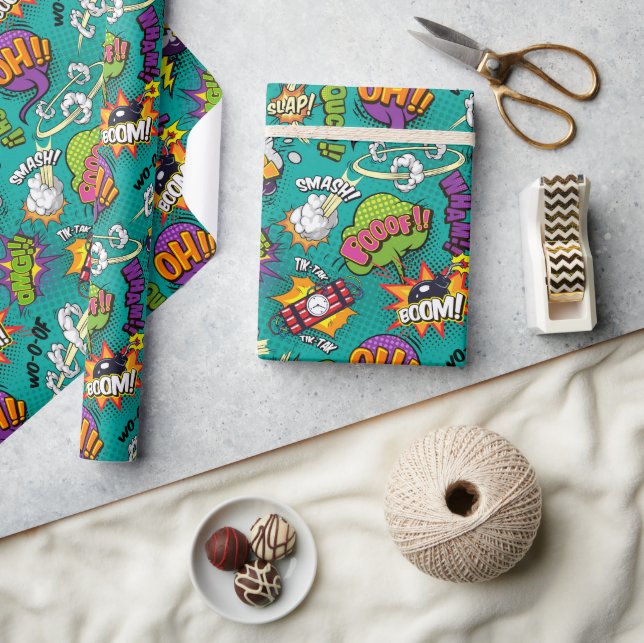 Papier Cadeau Bulles de Bande Dessinée (Artisanat)