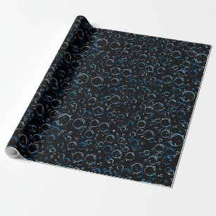 Papier Cadeau Bulles Motif 02.FR.b Black BG