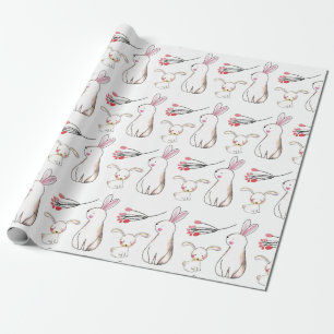 Papier Cadeau Bunnies d'aquarelles