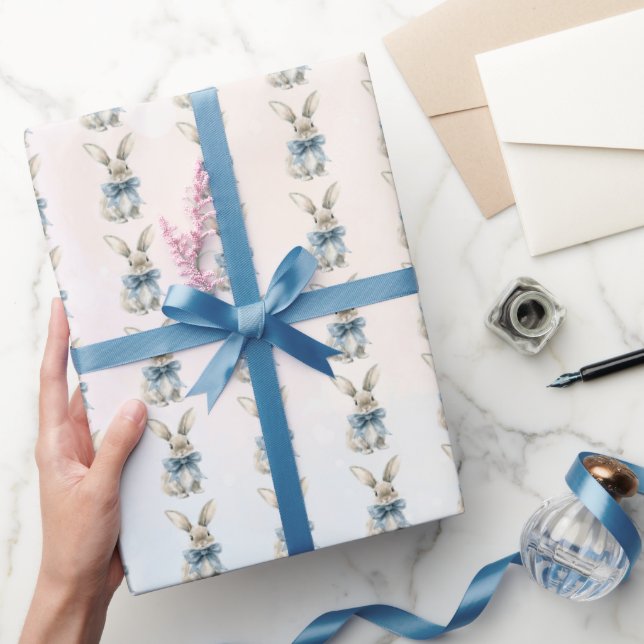 Papier Cadeau Bunny mangeur bleu (Cadeaux)