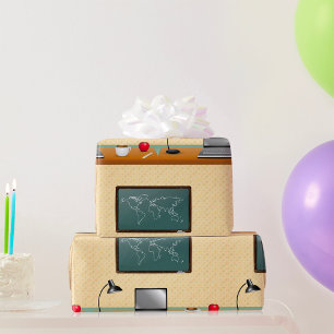 Papier Cadeau Bureau Avec Ordinateur Portable Et Café