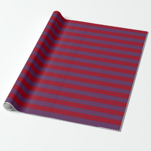Papier Cadeau Burgundy et Purple Stripes