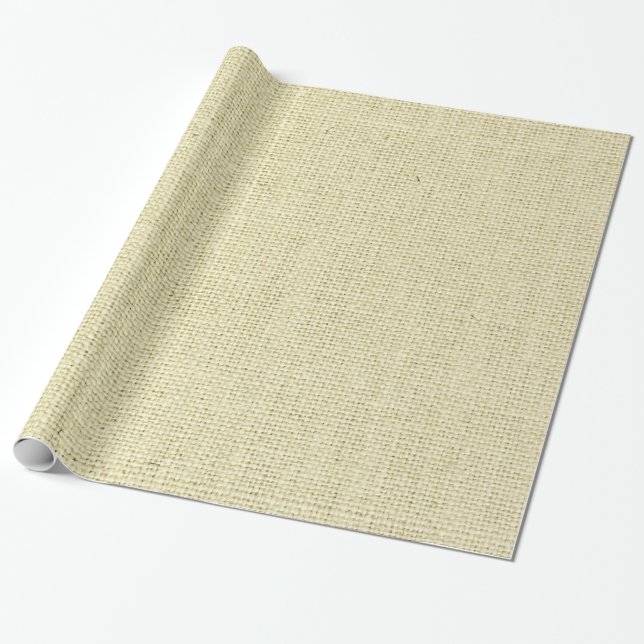 Papier Cadeau Burlap neutre (Déroulé)