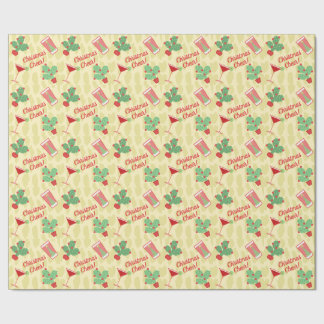 Papier Cadeau Cactus de Noël Couple Personnalisé