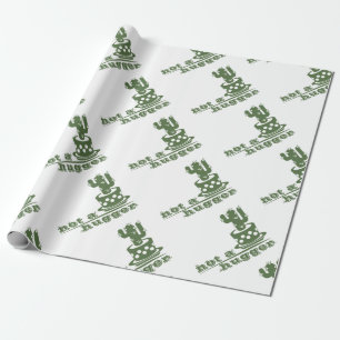 Papier Cadeau Cactus Pas un gros cactus drôle dire
