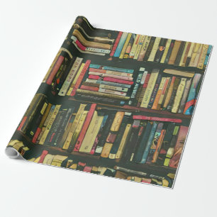 Papier Cadeau cadeau amoureux de bibliothèque cool