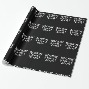Papier Cadeau Cadeau Anniversaire Classic Rock pour les années 2