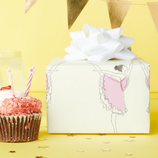 Papier Cadeau Cadeau Ballerina (Fête d'anniversaire)