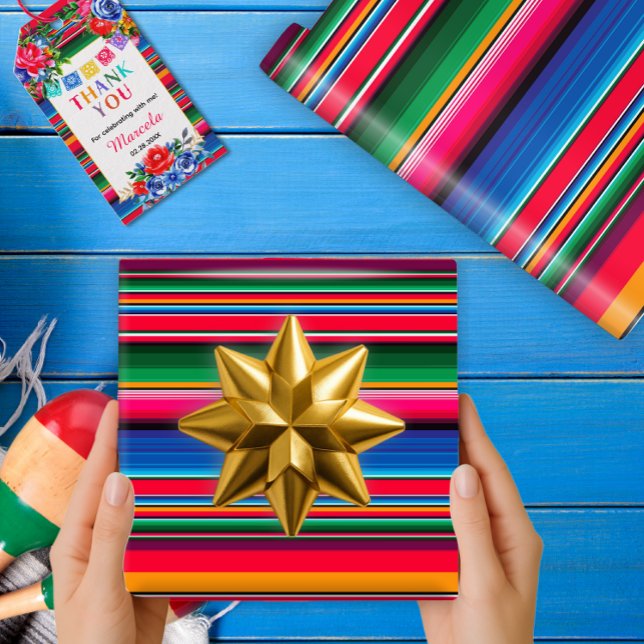 Papier Cadeau Cadeau Coloré mexicain Serape (Créateur téléchargé)