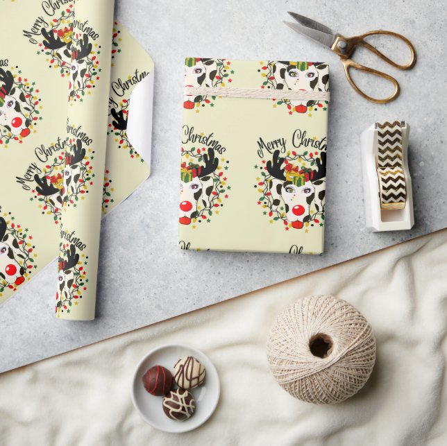 Papier Cadeau cadeau dalmate de noël (Artisanat)